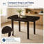 Table de salle à manger extensible brun foncé de 74 à 119 cm (29 à 47 pouces), table pliable en bois peu encombrante pour 2 à 4 personnes