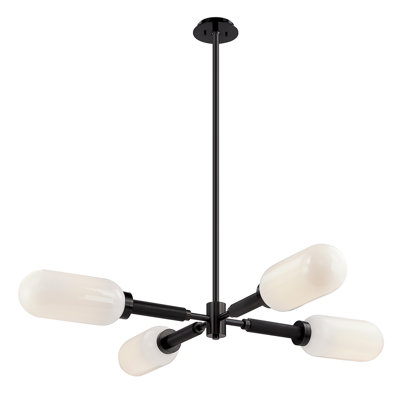Lustre linéaire moderne 4 lumières spoutnik Annex