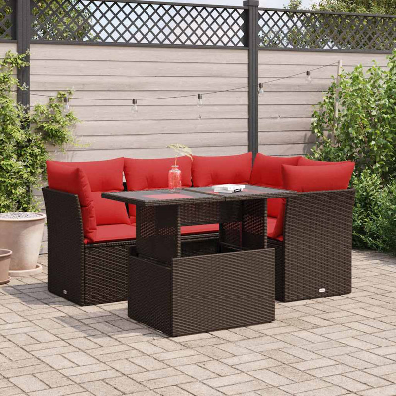 55cm Wide Patio Sofa with Cushions
