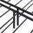 Jet black heavy duty metal queen size bed frame for bedroom, guest room and dorm use, solid noise-free construction with under-bed storage-1303599185