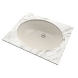 Reliance Vitreous China Oval Undermount Bathroom Sink with Overflow