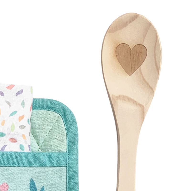 "The Secret Ingredient Is Grandma" 4-Piece Potholder Gift Set