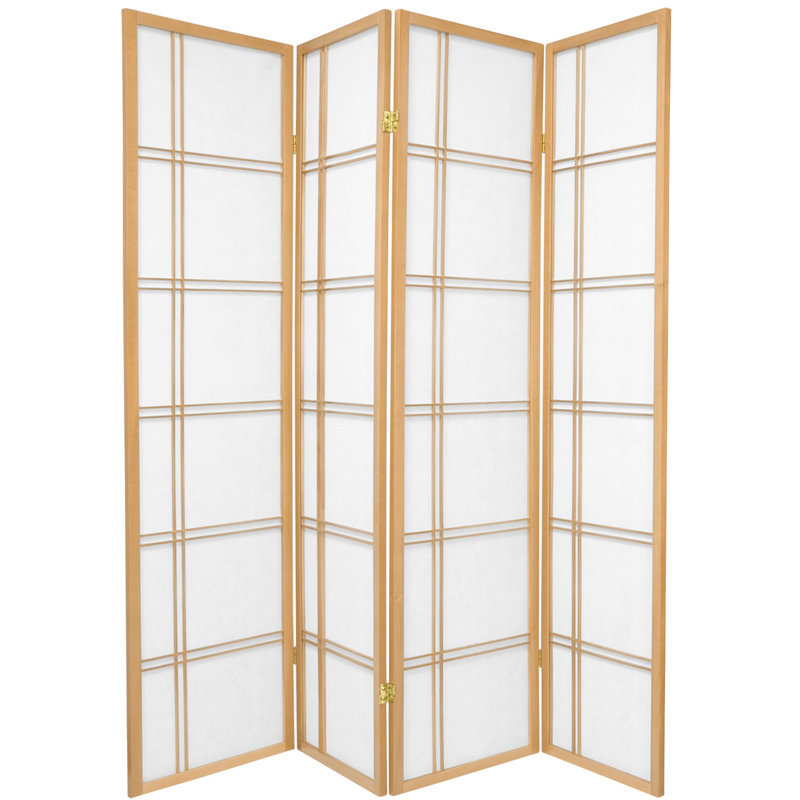Cloison pliante en papier de riz de 58,75 po Keitez, 4, 6 pi, Naturel