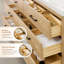 Abia 72" Double Bathroom Vanity in Washed Oak with White Artificial Drop-in Sink without Mirror