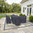 Kewstoke Farrah 8-Person Outdoor Dining Set Covers, Water-Repellent UV-Resistant Polyester With Tie-Downs