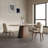 Simple Retro Oval Rock Slab Dining Table Sets-1770765599