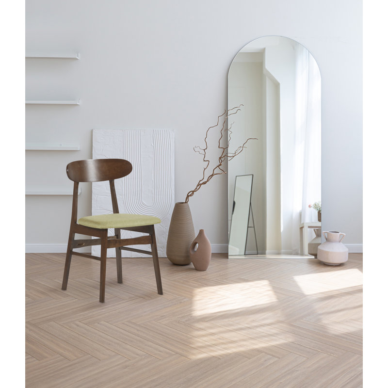 Chaise d'appoint rembourrée Caveney, Vert