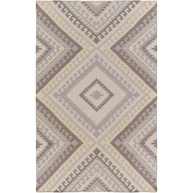 Feliciana  Wool Geometric Indoor Rug, Rectangle 8' x 10'
