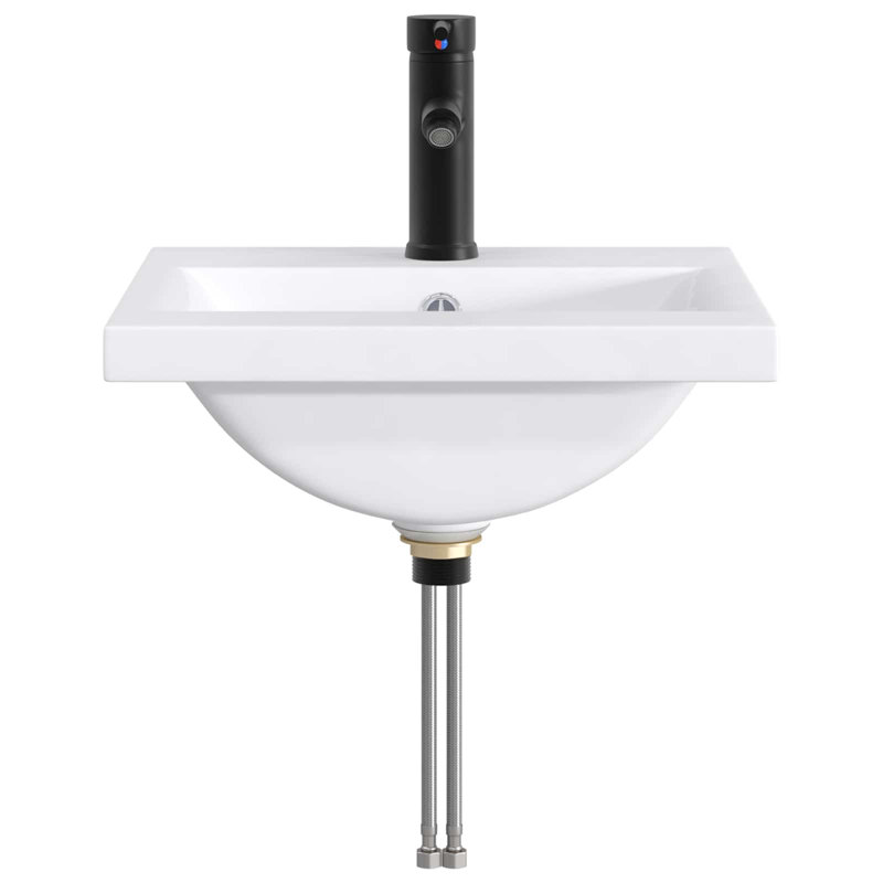 Belfry Bathroom 400mm W Metal Sink, Matte Black