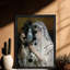 «Black Ghost Vintage» dans le miroir gothique, art mural, impressions de style rétro-973175497