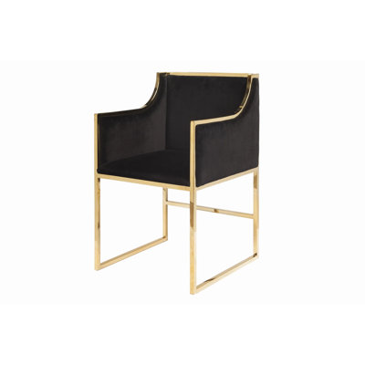 Rocha Bella Chair (Gold/Black Velvet)