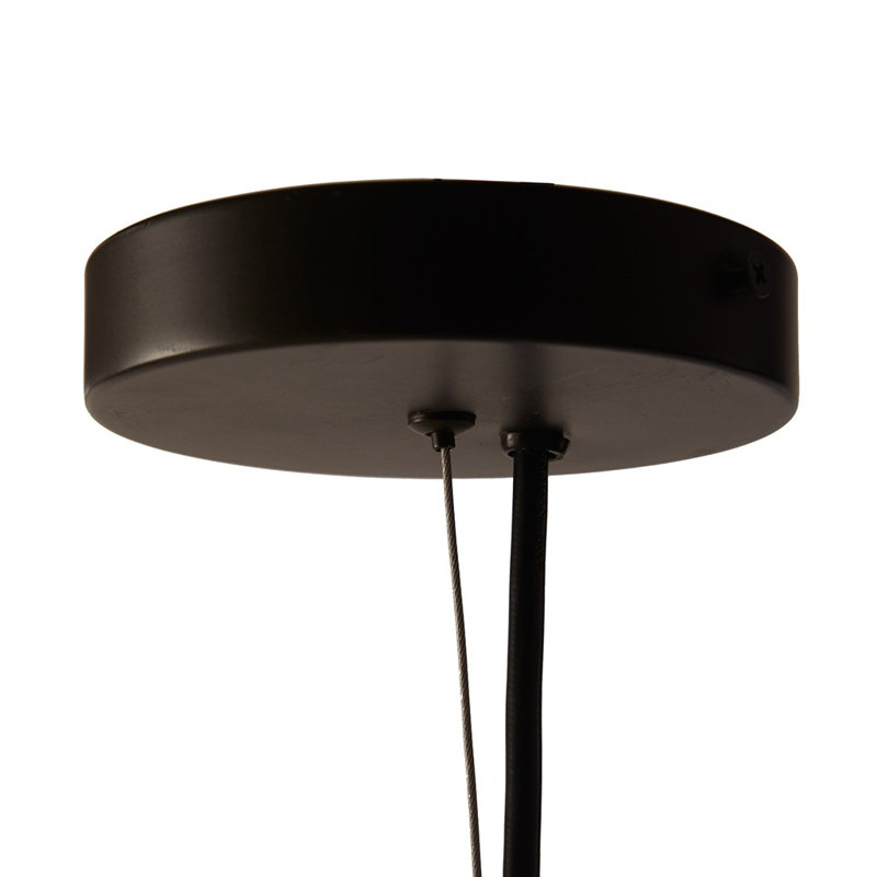 Lustre architectural 6 lumières Gracie Mills Lorena, Noir