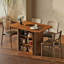Table de salle à manger 43 po pour 4 personnes avec tablette de rangement à 3 niveaux-1956079954