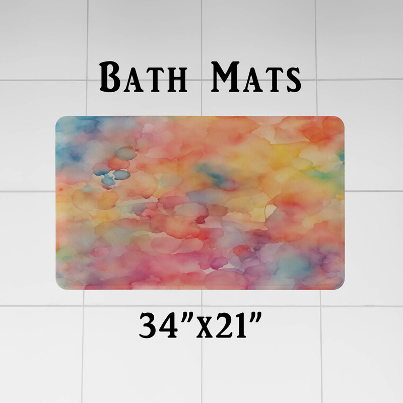 Rideau de douche abstrait, H 72 po x l 70 po