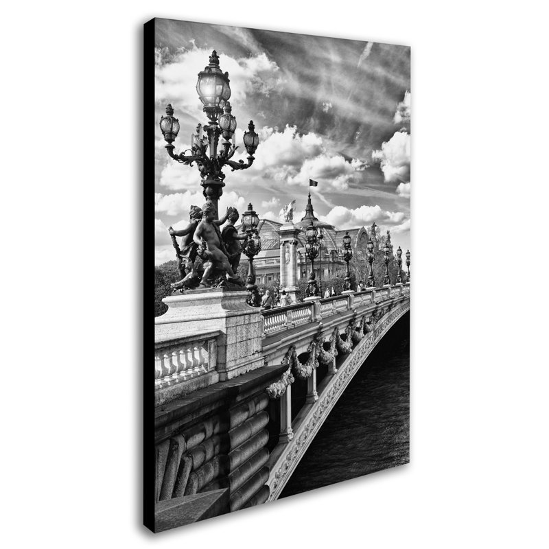 Alexandre iii paris, reproduction de photo sur toile tendue, H 24 po x l 16 po x P 2 po