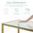 Hekimhan 5-Piece Kitchen Dining Table Set w/ Glass Tabletop, 4 Faux Leather Chairs-351290945-351290948
