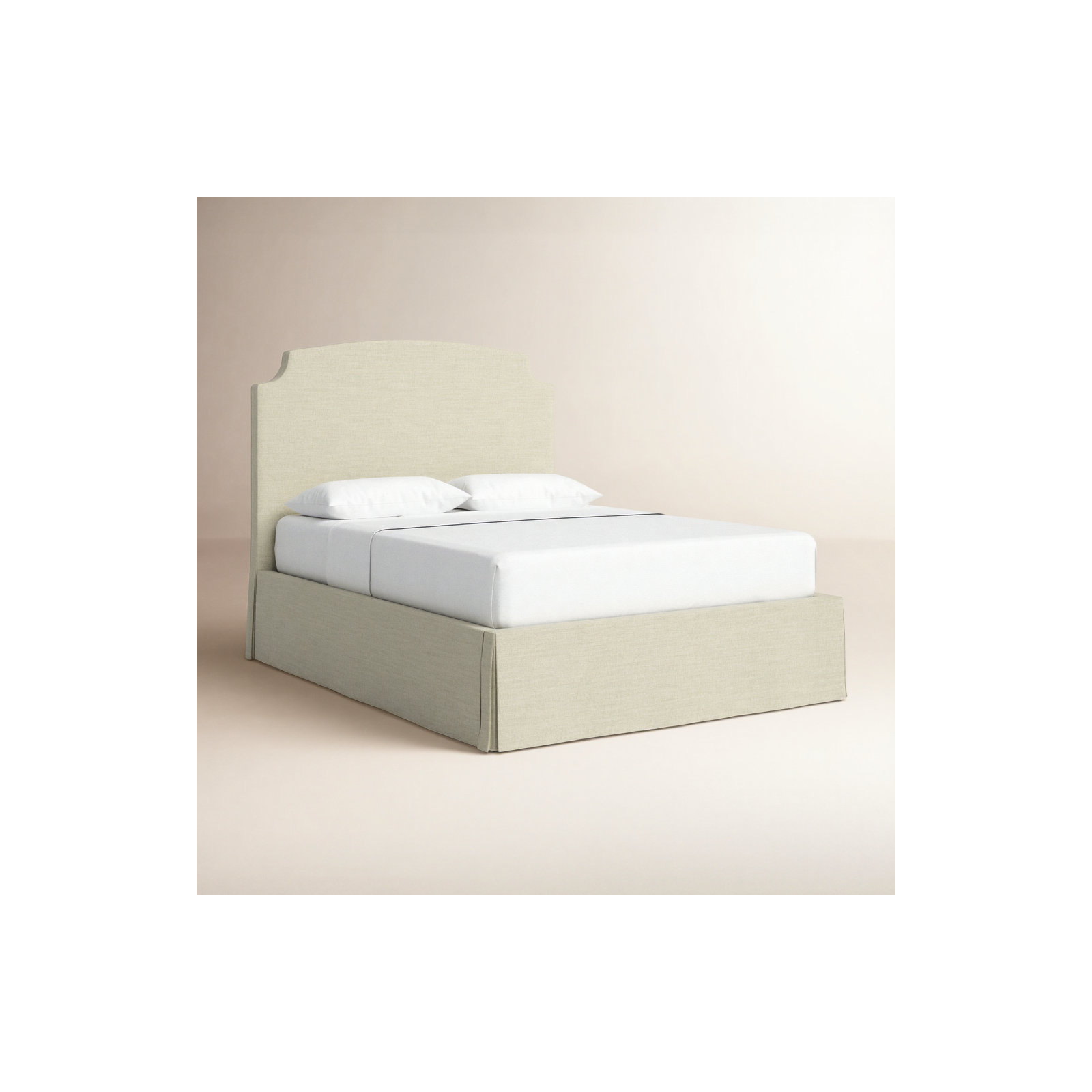 Dowling Upholstered Bed, Queen, Cream