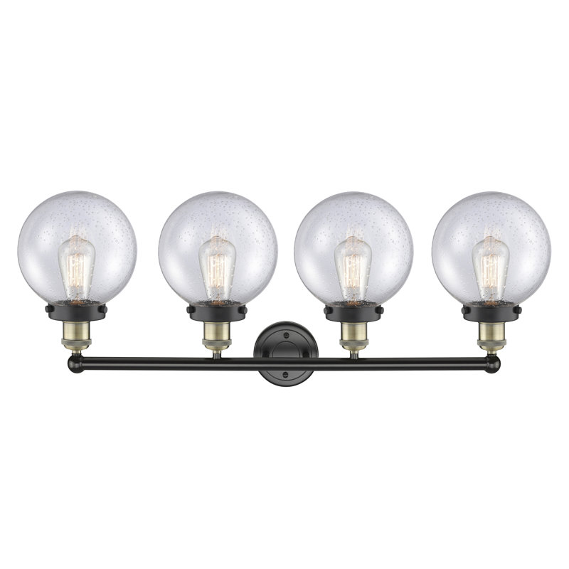 Alphonsa 4 - Light Dimmable Vanity Light, Black Antique Brass, Seedy