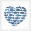 «Lovely Fishes», reproduction d'art encadrée-21127077