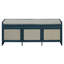 Banc de rangement rétro avec coussin capitonné-685790651-685790650