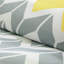 Literie jaune pour lit simple / simple TG avec édredon décoratif gris-118754140-118754143