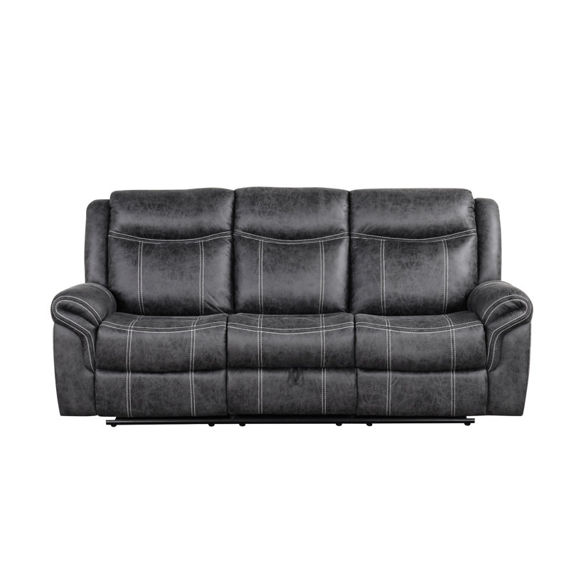 Power Motion gris foncé avec rembourrage en microfibre et table rabattable en mousse