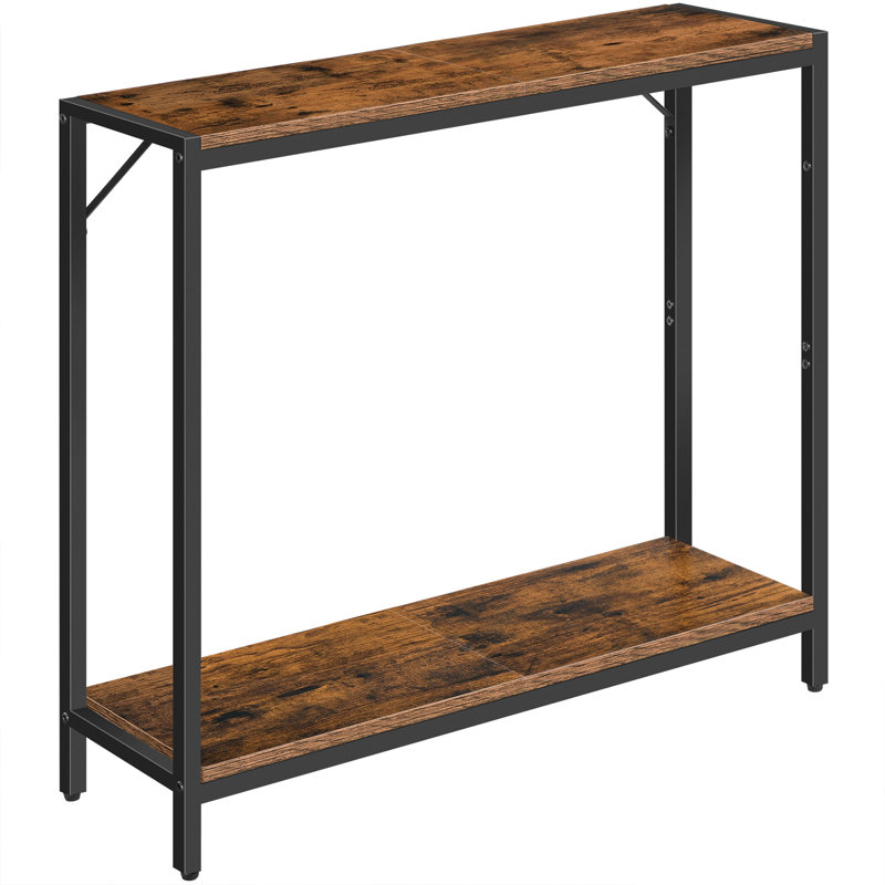 Console 29,1 po avec rangement, derrière le canapé, de style industriel, robuste et stable, pour le salon, l'entrée, le vestibule