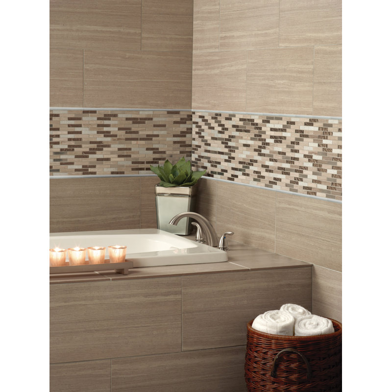 0.63 in. x 6 in. Glossy Ceramic Quarter Round Tile Trim, Mistfall