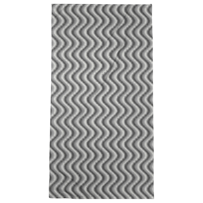 Katelyn Elizabeth Bath Towel, Black/White