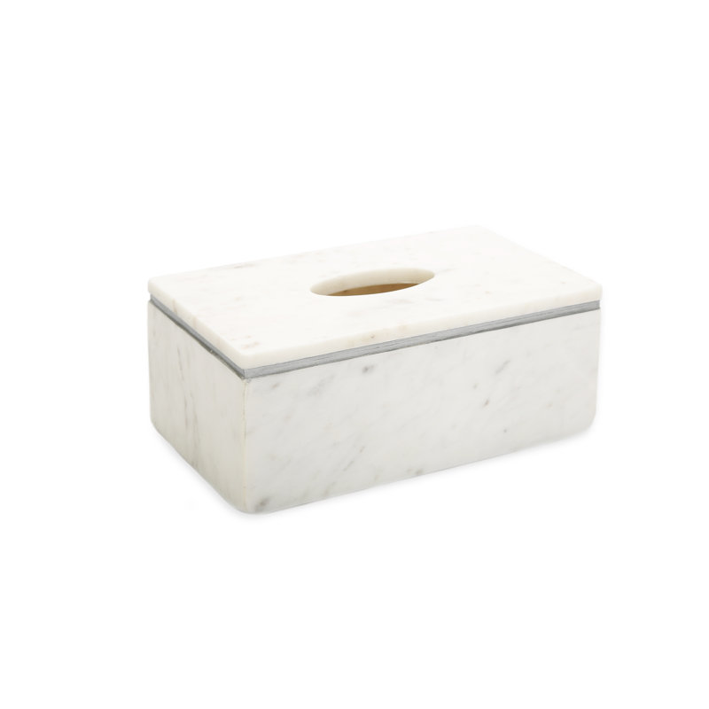 Tissue Box Cover, Silver