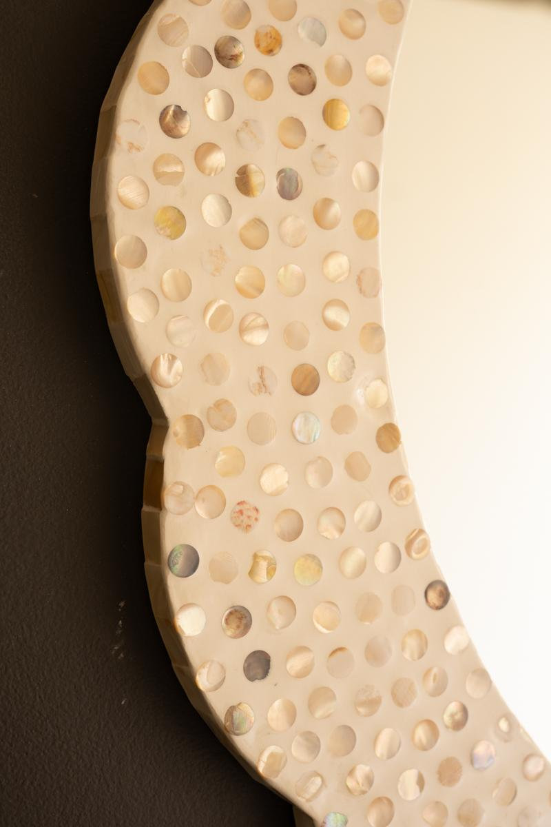 32" Capiz Shell Mirror