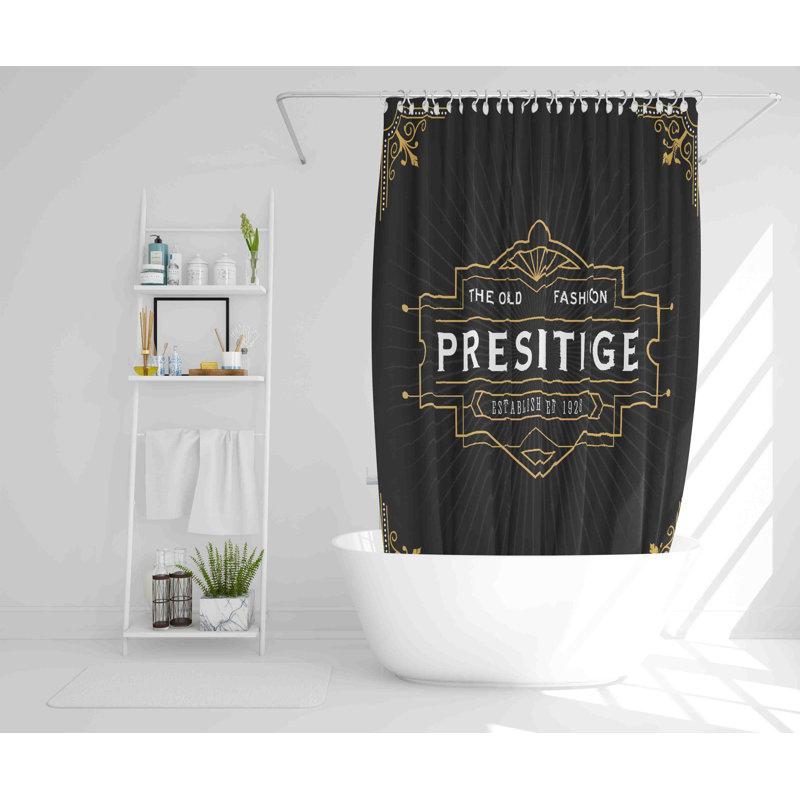 Newman Polyester Shower Curtain Set, 168cm H x 168cm W
