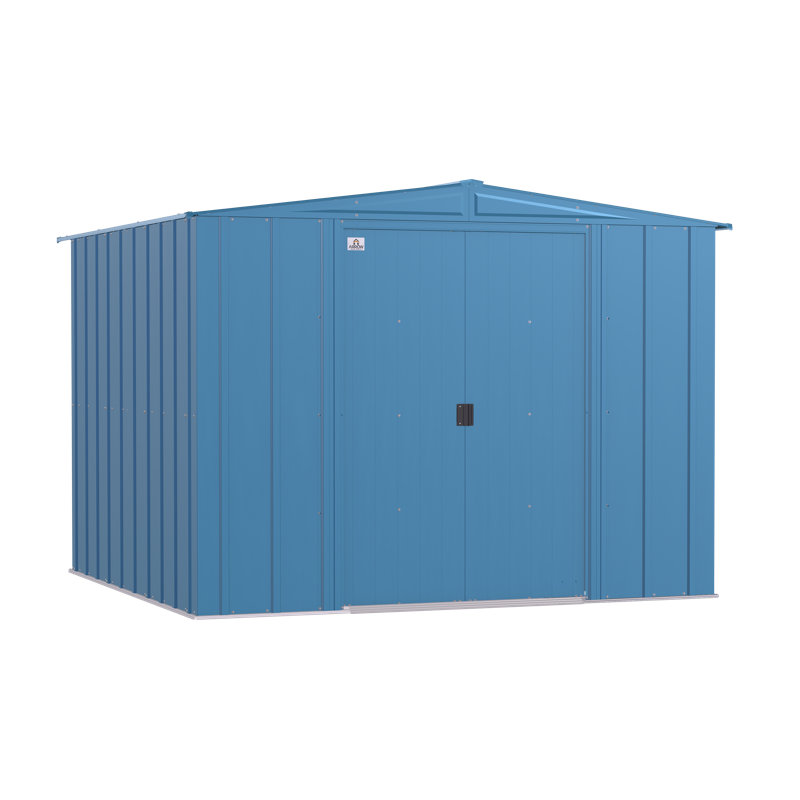  Arrow Classic Steel Storage Shed, Blue, 8 ft. W x 8 ft. D