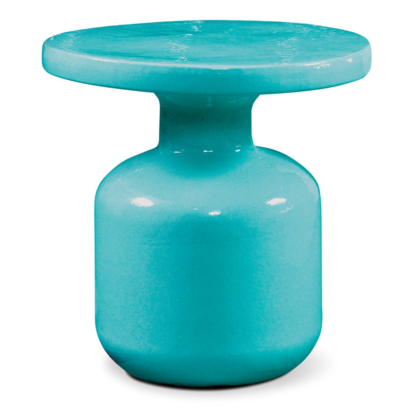Table d'appoint Bottle, Aigue-marine
