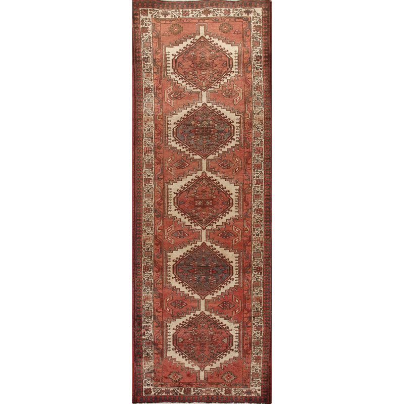 Tapis de couloir traditionnel fait à la main 4 x 11 po