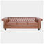 Canapé Chesterfield à accoudoirs roulés en similicuir 84,65 po Lought-995973401