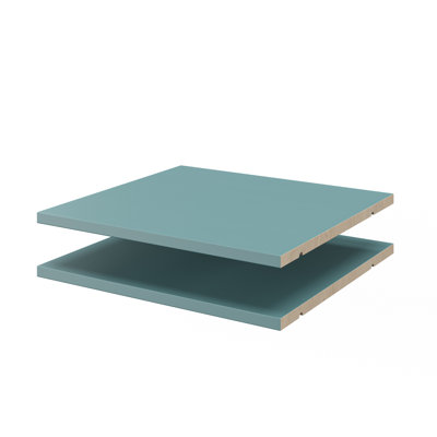 Ensemble de 2 tablettes 100% bois massif pour garde-manger, bahuts, bibliothèques, armoires de salle de bain 16,5 po