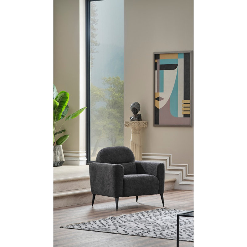 Fauteuil Fike, Gris