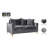 Naomi 58" Velvet Square Arm Loveseat-916879965