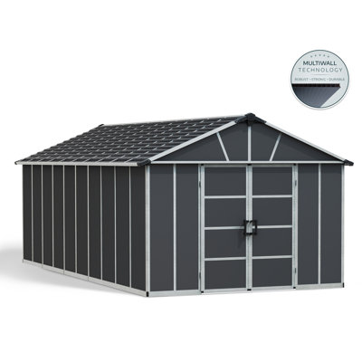 8 ft. W x 11 ft. D Plastic Apex Garden Shed