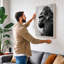 Primate Portrait Modern - Wrapped Canvas-2091486352-2091486353