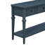 Console bleu marine avec construction classique et options de rangement de tiroir-1389204662