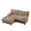 Canapé d'angle modulaire en forme de L de 195 cm (77 po) avec pouf, assise profonde, coussins en treillis, style moderne-1410484922