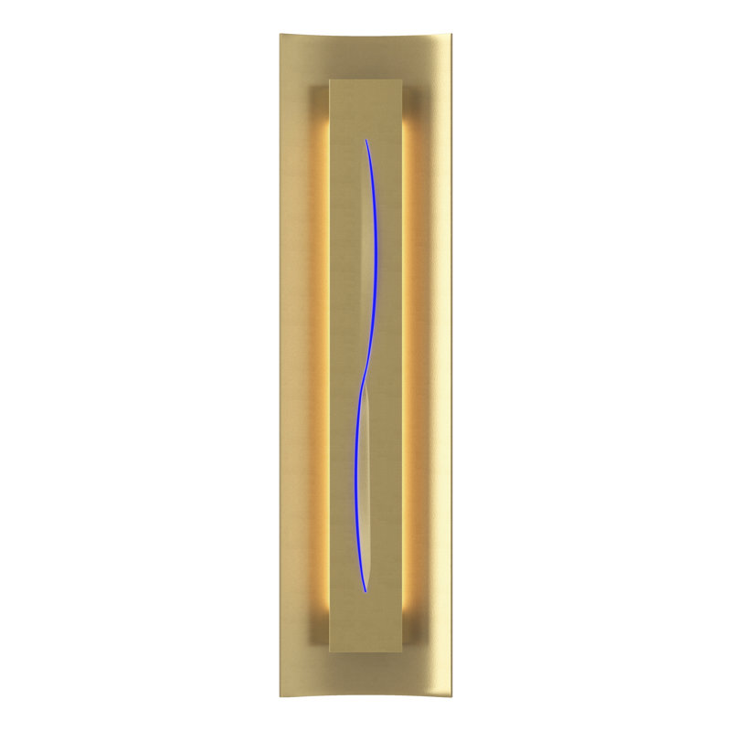 Gallery Dimmable 8 Lbs Flush Mount Scone, Blue, Modern Brass