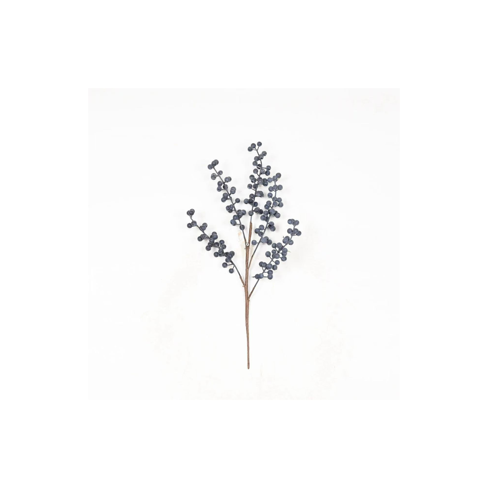 16" Artificial Fall Sprays Berry Branches For Vase Filler, Farmhouse Long Stem Faux Flower For Holidays, Wedding Party Table Decoration, Fall Winter Home Decor, Set Of 5