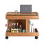 Petite table d'appoint avec roulettes et rangement-1613267115