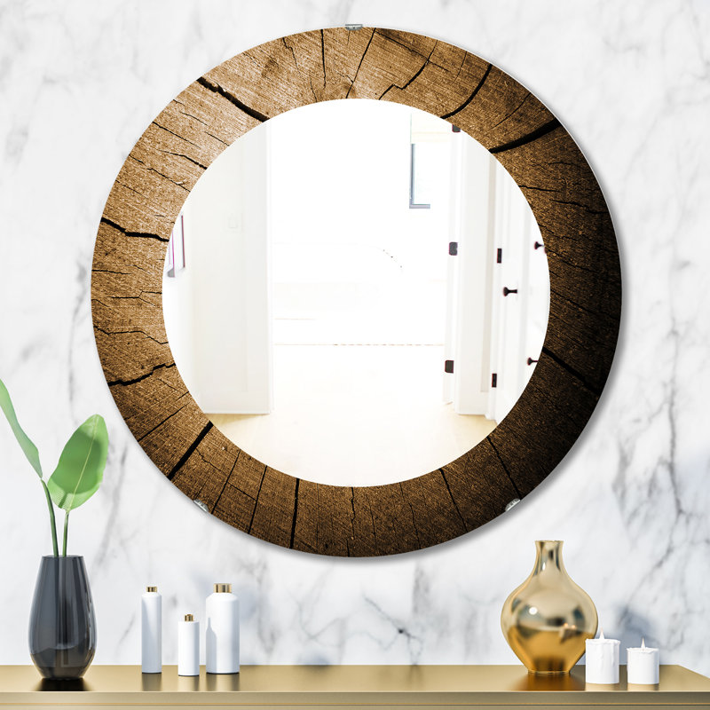 Miroir d'appoint Mid-Century, H 31,5 po x l 23,7 po, Couleur unie