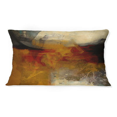 Terra Rosa Earth Mysteries II - Coussin décoratif à imprimé abstrait