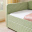 Lits avec rangement, lit de jour extensible en bois et bois aggloméré pour petites pièces
