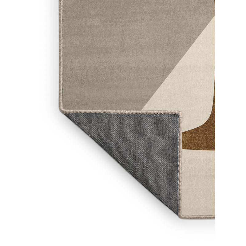Tapis beige doux et moelleux en verre Margarita, 6 X 9